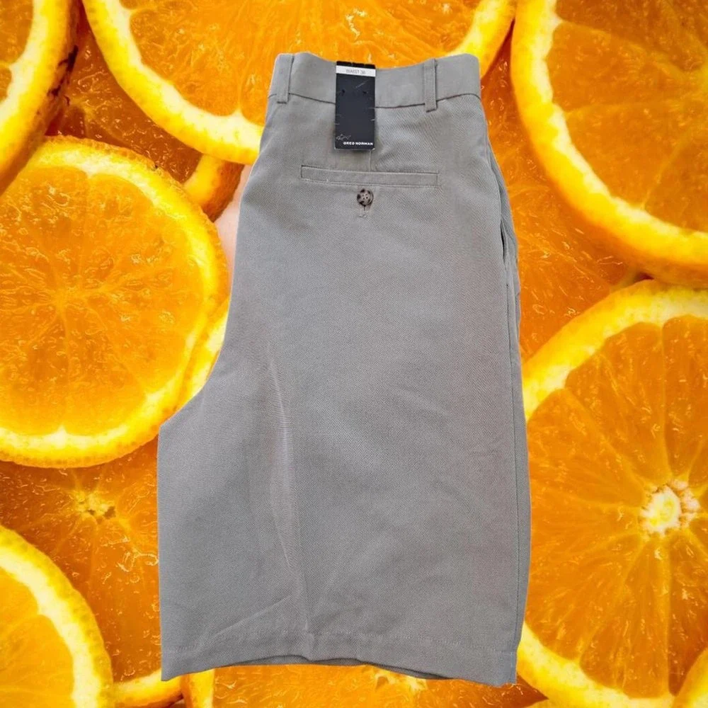 NWT‎ Greg Norman Tan Golf Shorts Chino Shorts Size 36
